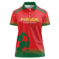 Custom Portugal Football Women Polo Shirt Come On A Selecao das Quinas - Wonder Print Shop