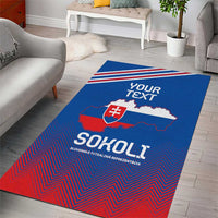 Custom Slovakia Football Area Rug Come On Sokoli Falcons LT9 - Wonder Print Shop