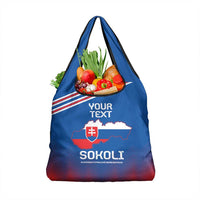 Custom Slovakia Football Grocery Bag Come On Sokoli Falcons