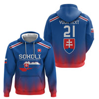 Custom Slovakia Football Hoodie Come On Sokoli Falcons - Wonder Print Shop