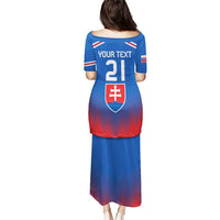 Custom Slovakia Football Puletasi Come On Sokoli Falcons - Wonder Print Shop