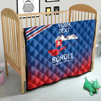 Custom Slovakia Football Quilt Come On Sokoli Falcons - Wonder Print Shop