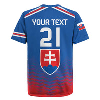 Custom Slovakia Football Rugby Jersey Come On Sokoli Falcons - Wonder Print Shop