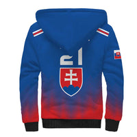 Custom Slovakia Football Sherpa Hoodie Come On Sokoli Falcons - Wonder Print Shop