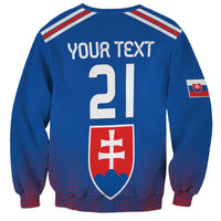 Custom Slovakia Football Sweatshirt Come On Sokoli Falcons - Wonder Print Shop