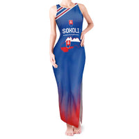 Custom Slovakia Football Tank Maxi Dress Come On Sokoli Falcons - Wonder Print Shop