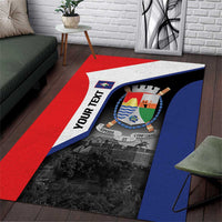 Caribbean Sint Maarten Personalized Area Rug Brown Pelican - Wonder Print Shop