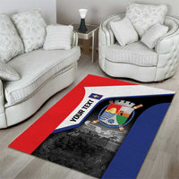 Caribbean Sint Maarten Personalized Area Rug Brown Pelican - Wonder Print Shop