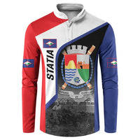 Caribbean Sint Maarten Personalized Button Sweatshirt Brown Pelican - Wonder Print Shop