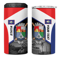 Caribbean Sint Maarten Personalized 4 in 1 Can Cooler Tumbler Brown Pelican - Wonder Print Shop