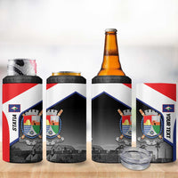 Caribbean Sint Maarten Personalized 4 in 1 Can Cooler Tumbler Brown Pelican - Wonder Print Shop