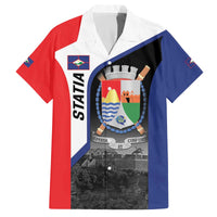 Caribbean Sint Maarten Personalized Family Matching Off The Shoulder Long Sleeve Dress and Hawaiian Shirt Brown Pelican - Wonder Print Shop