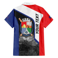 Caribbean Sint Maarten Personalized Family Matching Tank Maxi Dress and Hawaiian Shirt Brown Pelican - Wonder Print Shop