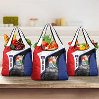 Caribbean Sint Maarten Personalized Grocery Bag Brown Pelican - Wonder Print Shop