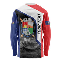 Caribbean Sint Maarten Personalized Long Sleeve Shirt Brown Pelican - Wonder Print Shop