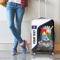 Caribbean Sint Maarten Personalized Luggage Cover Brown Pelican - Wonder Print Shop