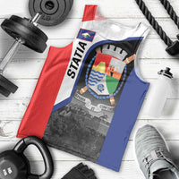 Caribbean Sint Maarten Personalized Men Tank Top Brown Pelican - Wonder Print Shop