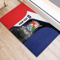 Caribbean Sint Maarten Personalized Rubber Doormat Brown Pelican - Wonder Print Shop