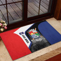 Caribbean Sint Maarten Personalized Rubber Doormat Brown Pelican - Wonder Print Shop