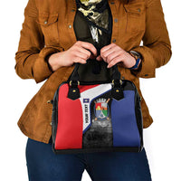 Caribbean Sint Maarten Personalized Shoulder Handbag Brown Pelican - Wonder Print Shop