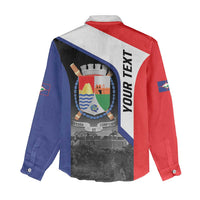 Caribbean Sint Maarten Personalized Women Casual Shirt Brown Pelican - Wonder Print Shop