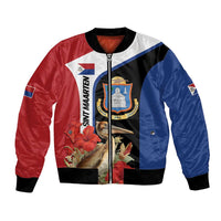 Caribbean Sint Eustatius Personalized Bomber Jacket Statia Superba et confidens - Wonder Print Shop