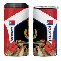 Caribbean Sint Eustatius Personalized 4 in 1 Can Cooler Tumbler Statia Superba et confidens - Wonder Print Shop