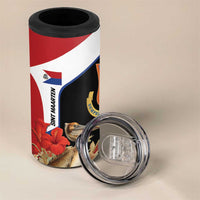 Caribbean Sint Eustatius Personalized 4 in 1 Can Cooler Tumbler Statia Superba et confidens - Wonder Print Shop