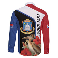 Caribbean Sint Eustatius Personalized Family Matching Long Sleeve Bodycon Dress and Hawaiian Shirt Statia Superba et confidens - Wonder Print Shop