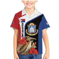 Caribbean Sint Eustatius Personalized Family Matching Mermaid Dress and Hawaiian Shirt Statia Superba et confidens - Wonder Print Shop