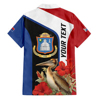 Caribbean Sint Eustatius Personalized Family Matching Off The Shoulder Long Sleeve Dress and Hawaiian Shirt Statia Superba et confidens - Wonder Print Shop