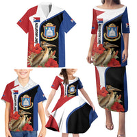 Caribbean Sint Eustatius Personalized Family Matching Puletasi and Hawaiian Shirt Statia Superba et confidens - Wonder Print Shop
