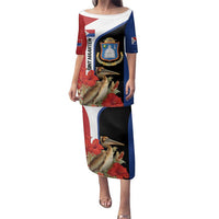 Caribbean Sint Eustatius Personalized Family Matching Puletasi and Hawaiian Shirt Statia Superba et confidens - Wonder Print Shop