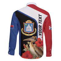 Caribbean Sint Eustatius Personalized Family Matching Short Sleeve Bodycon Dress and Hawaiian Shirt Statia Superba et confidens - Wonder Print Shop