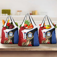 Caribbean Sint Eustatius Personalized Grocery Bag Statia Superba et confidens - Wonder Print Shop