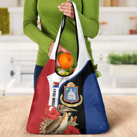 Caribbean Sint Eustatius Personalized Grocery Bag Statia Superba et confidens - Wonder Print Shop