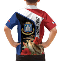 Caribbean Sint Eustatius Personalized Kid Hawaiian Shirt Statia Superba et confidens - Wonder Print Shop