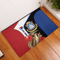 Caribbean Sint Eustatius Personalized Rubber Doormat Statia Superba et confidens - Wonder Print Shop