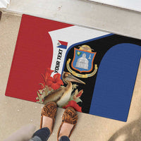 Caribbean Sint Eustatius Personalized Rubber Doormat Statia Superba et confidens - Wonder Print Shop