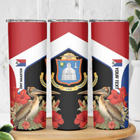 Caribbean Sint Eustatius Personalized Skinny Tumbler Statia Superba et confidens - Wonder Print Shop