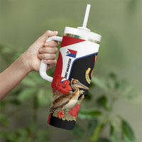 Caribbean Sint Eustatius Personalized Tumbler With Handle Statia Superba et confidens - Wonder Print Shop