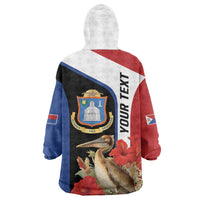 Caribbean Sint Eustatius Personalized Wearable Blanket Hoodie Statia Superba et confidens - Wonder Print Shop