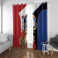 Caribbean Sint Eustatius Personalized Window Curtain Statia Superba et confidens - Wonder Print Shop