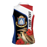 Caribbean Sint Eustatius Personalized Women Sleeveless Polo Shirt Statia Superba et confidens - Wonder Print Shop