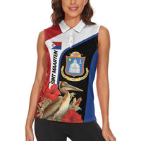 Caribbean Sint Eustatius Personalized Women Sleeveless Polo Shirt Statia Superba et confidens - Wonder Print Shop