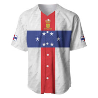 Personalized Nederlandse Antillen 1959-1986 Baseball Jersey Simple Flag Style - Wonder Print Shop