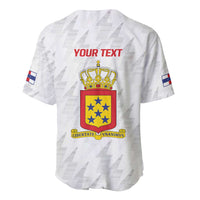 Personalized Nederlandse Antillen 1959-1986 Baseball Jersey Simple Flag Style - Wonder Print Shop