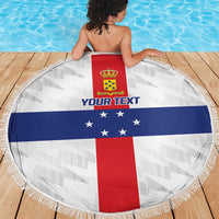 Personalized Nederlandse Antillen 1959-1986 Beach Blanket Simple Flag Style - Wonder Print Shop