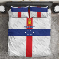 Personalized Nederlandse Antillen 1959-1986 Bedding Set Simple Flag Style - Wonder Print Shop
