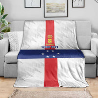 Personalized Nederlandse Antillen 1959-1986 Blanket Simple Flag Style - Wonder Print Shop